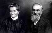 Joseph (1.1) and Mary Elizabeth Dondanville,taken in Coal City, Illinois., early 1890s.