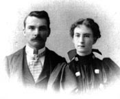 Edward  and  Nellie Dondanville , Farmer City, Illinois , circa 1895. 