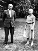 Martin Sherman & Florence Langan Dondanville, (12.5) At their home in Moline, about 1960