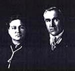 Anna Clara Ulrich and Louis Emile Dolder, wedding day, Somonauk, Illinois, April 10, 1892. 